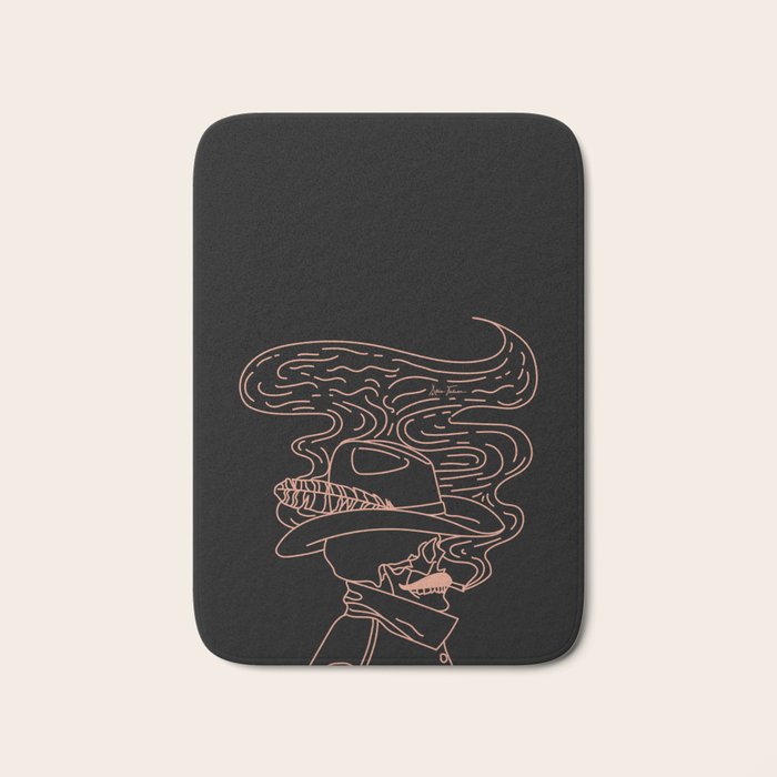 Love or Die Tryinâ Cowhand - Black & Pink Bath Mat Gallery Image 1