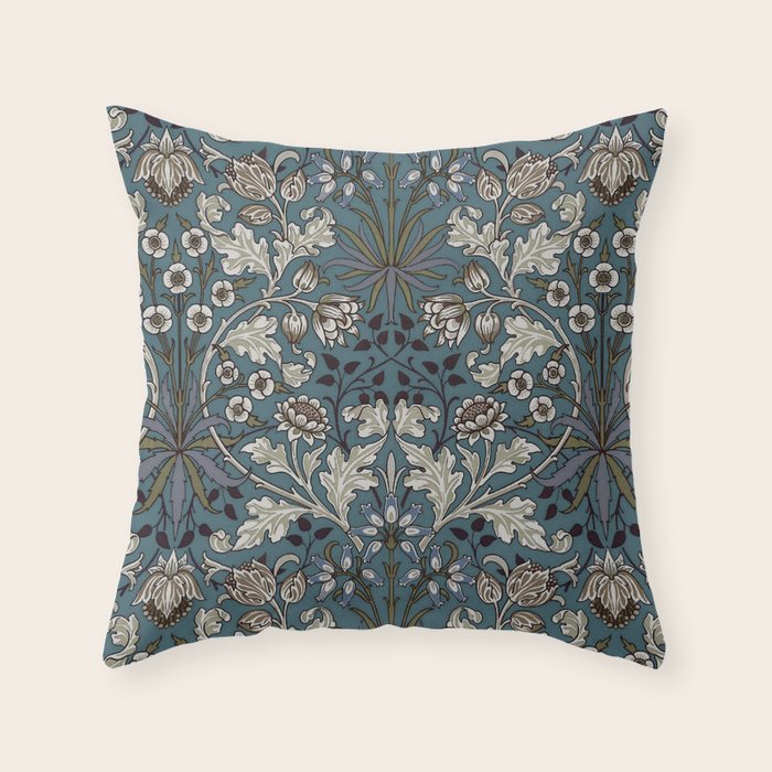 William Morris "Hyacinth" 3. Throw Pillow Gallery Image 6