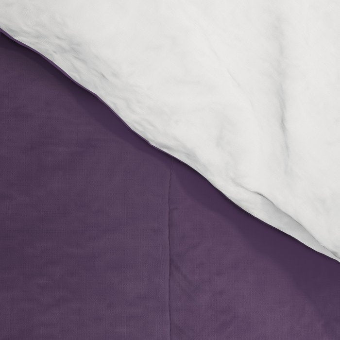 Mid Century Modern Long Rectangles Dark Purple Comforter Gallery Image 4