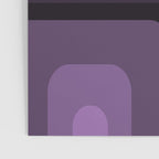 Mid Century Modern Long Rectangles Dark Purple Poster Gallery Image 3