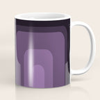Mid Century Modern Long Rectangles Dark Purple Coffee Mug Gallery Image 1