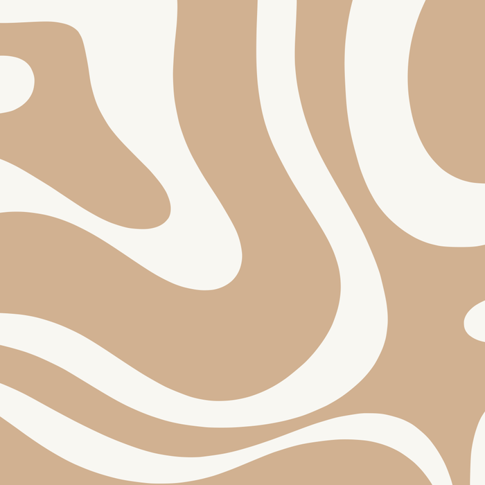 Modern Liquid Swirl Abstract Pattern in Coffee Creme Coffee Mug Gallery Image 2