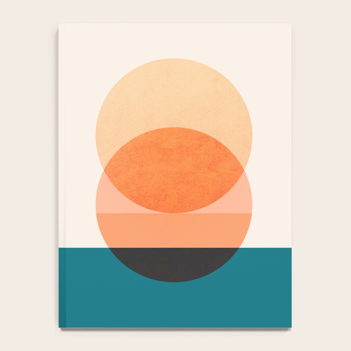 Abstraction_NEW_SUNSET_OCEAN_WAVE_POP_ART_Minimalism_0022D Notebook Gallery Image 4