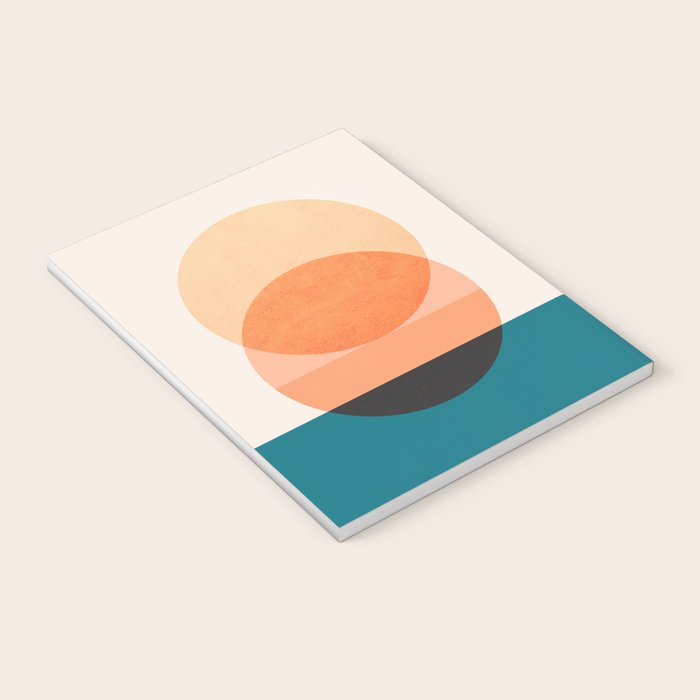 Abstraction_NEW_SUNSET_OCEAN_WAVE_POP_ART_Minimalism_0022D Notebook Gallery Image 3