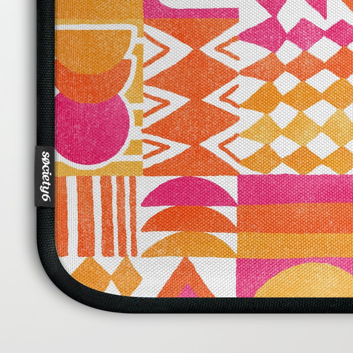 Geometric Tapestry - Summer Sunshine  Laptop Sleeve Gallery Image 3