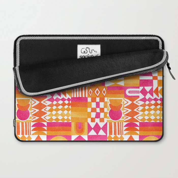 Geometric Tapestry - Summer Sunshine  Laptop Sleeve Gallery Image 2