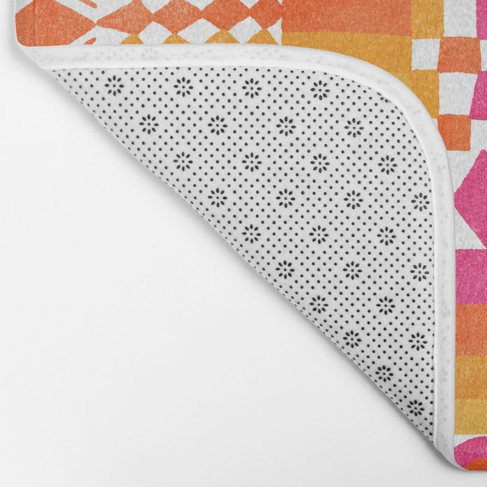 Geometric Tapestry - Summer Sunshine  Bath Mat Gallery Image 2