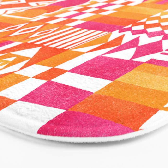 Geometric Tapestry - Summer Sunshine  Bath Mat Gallery Image 3