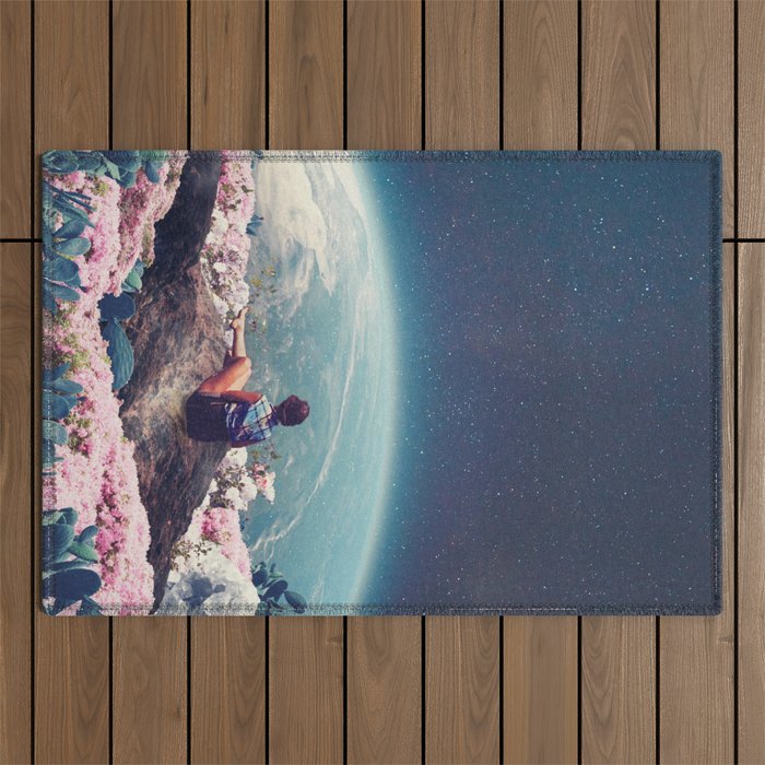 My World Blossomed when I Loved You Outdoor Rug Gallery Image 1