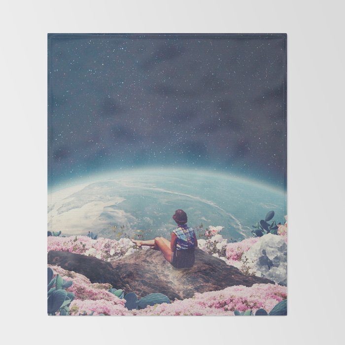 My World Blossomed when I Loved You Throw Blanket Gallery Image 2