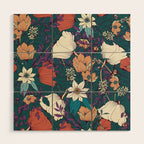 Botanical pattern 008 Wood Wall Art Gallery Image 1