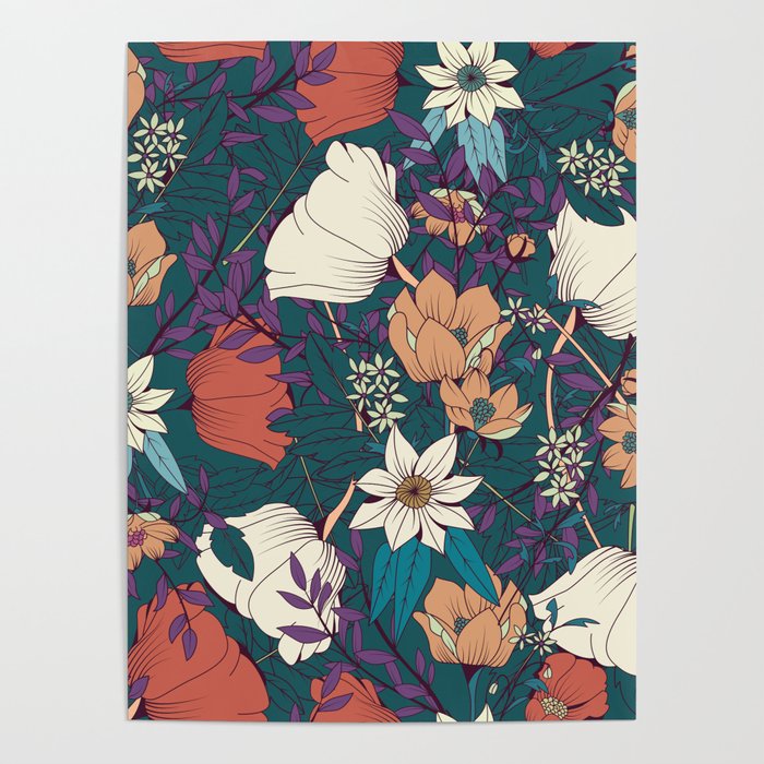 Botanical pattern 008 Poster Gallery Image 1