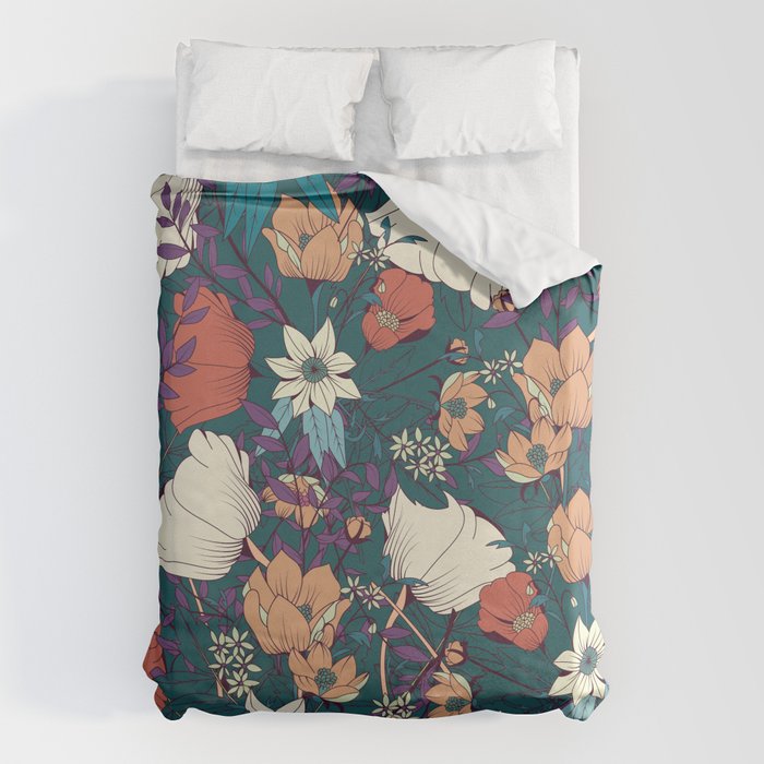Botanical pattern 008 Duvet Cover Gallery Image 1