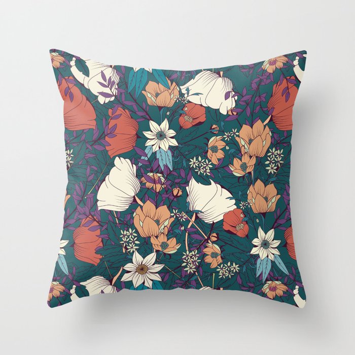 Botanical pattern 008 Throw Pillow Gallery Image 6