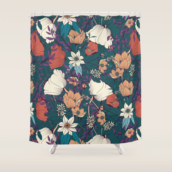Botanical pattern 008 Shower Curtain Gallery Image 1