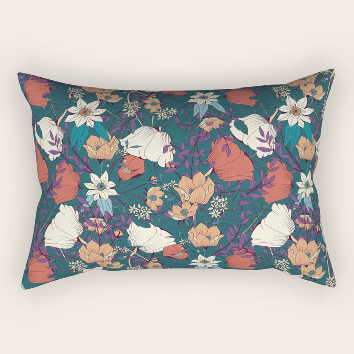 Botanical pattern 008 Rectangular Pillow Gallery Image 2