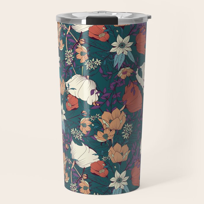 Botanical pattern 008 Travel Mug Gallery Image 1