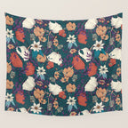 Botanical pattern 008 Wall Tapestry Gallery Image 4