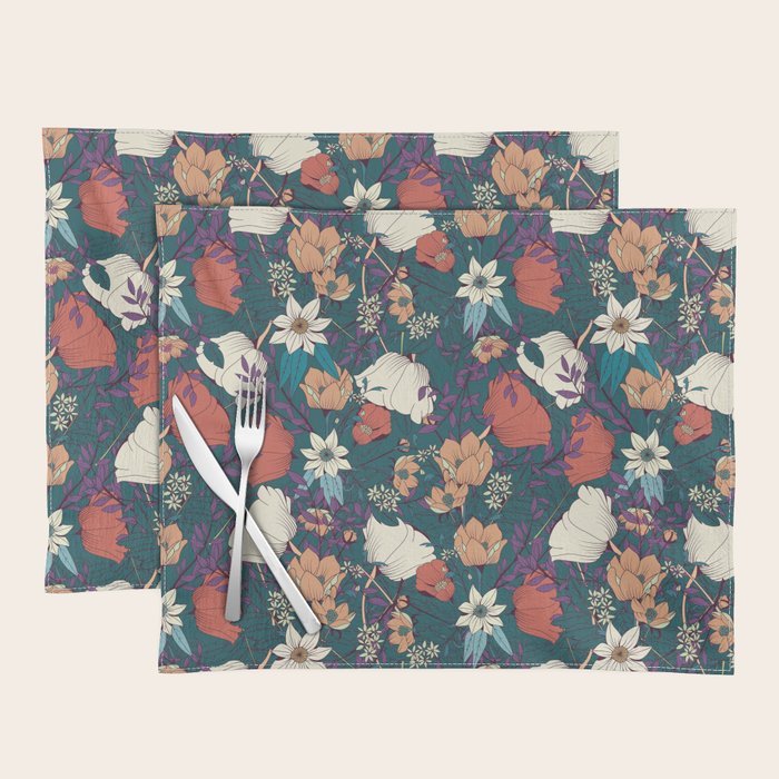 Botanical pattern 008 Placemat Gallery Image 1