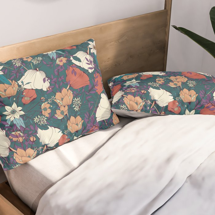 Botanical pattern 008 Pillow Sham Gallery Image 2