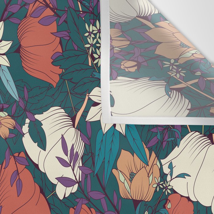 Botanical pattern 008 Wall Tapestry Gallery Image 3