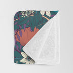 Botanical pattern 008 Throw Blanket Gallery Image 3