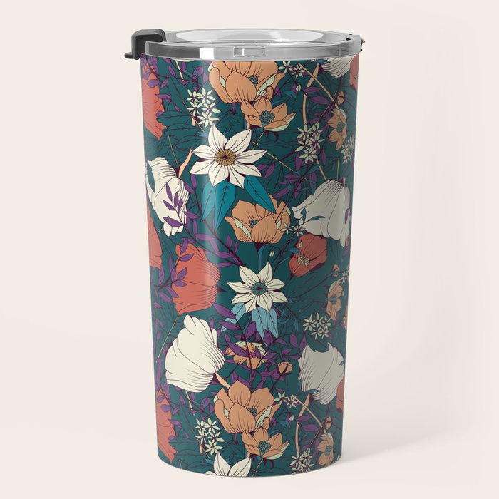 Botanical pattern 008 Travel Mug Gallery Image 3