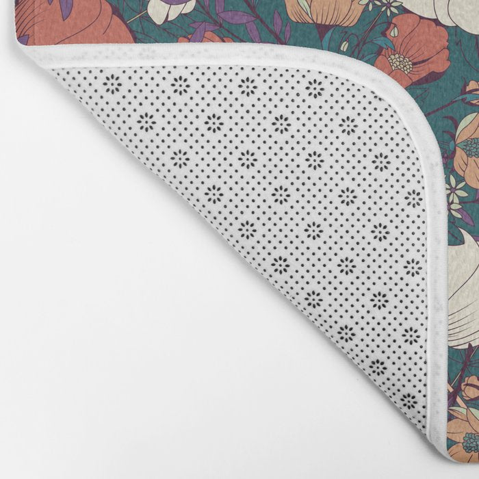 Botanical pattern 008 Bath Mat Gallery Image 2
