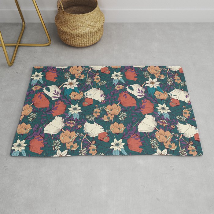 Botanical pattern 008 Rug Gallery Image 1