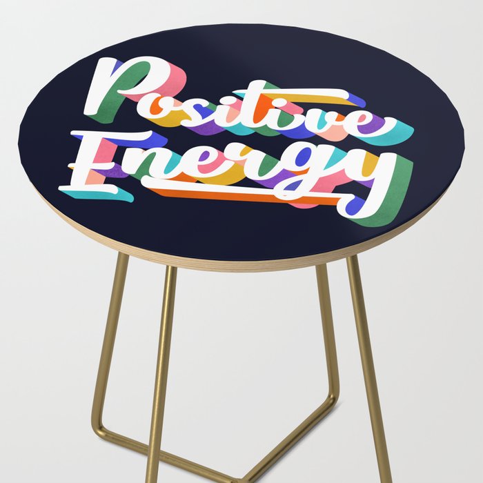 Positive Energy- typography Side Table Gallery Image 2