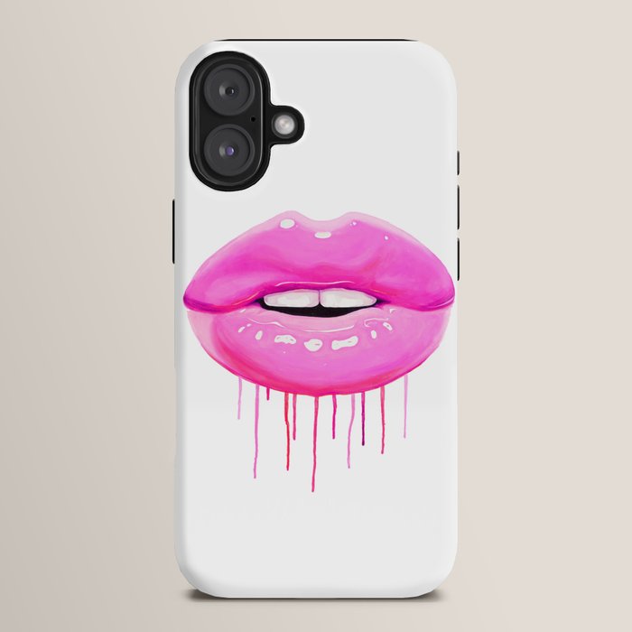 Pink lips iPhone Case Gallery Image 14