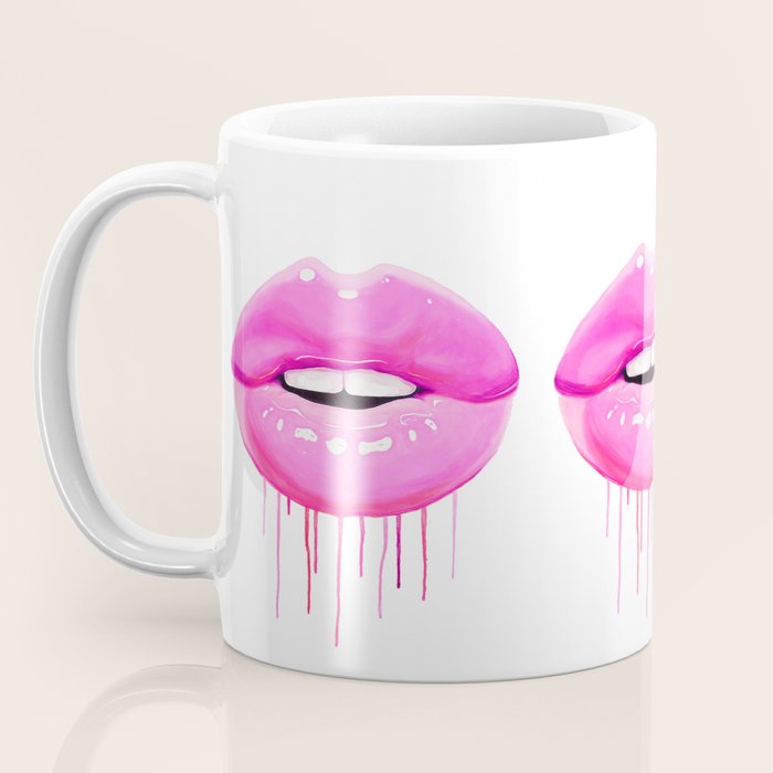 Pink lips Coffee Mug Gallery Image 3