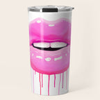 Pink lips Travel Mug Gallery Image 1