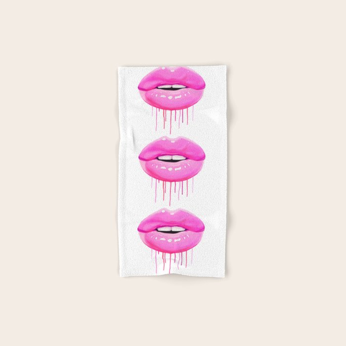Pink lips Bath Towel Gallery Image 1