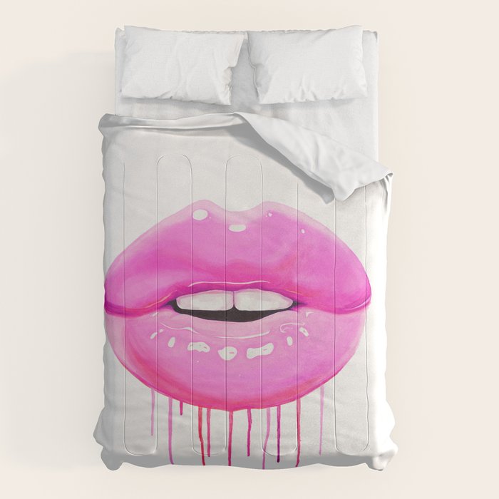 Pink lips Comforter Gallery Image 6