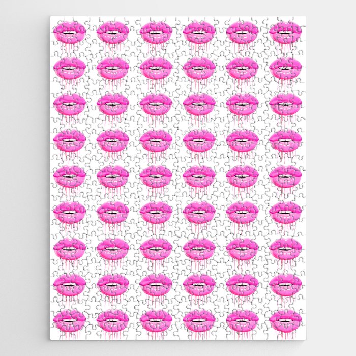 Pink Lips Jigsaw Puzzle