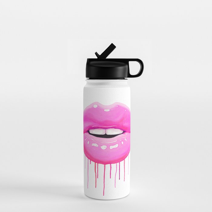 Pink lips Water Bottle Gallery Image 1