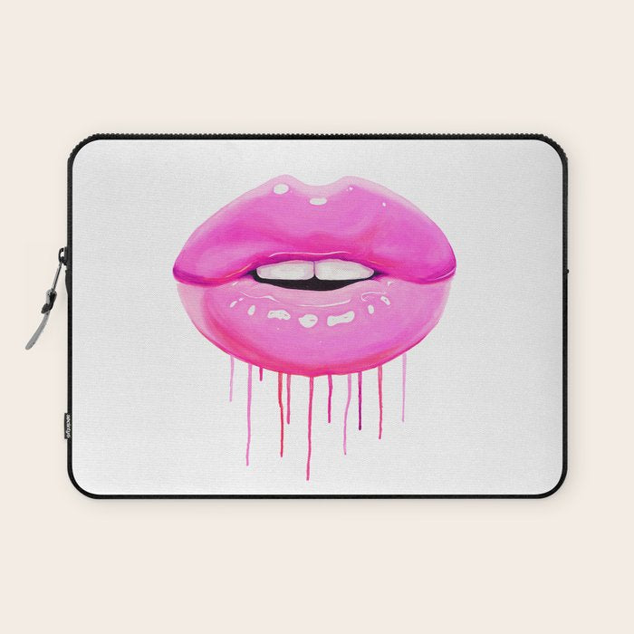 Pink lips Laptop Sleeve Gallery Image 1