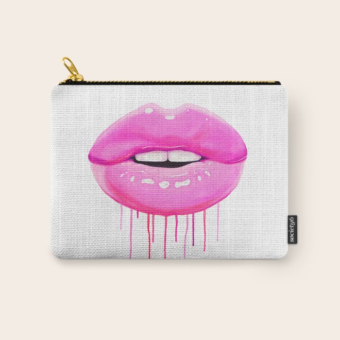 Pink lips Carry All Pouch Gallery Image 1