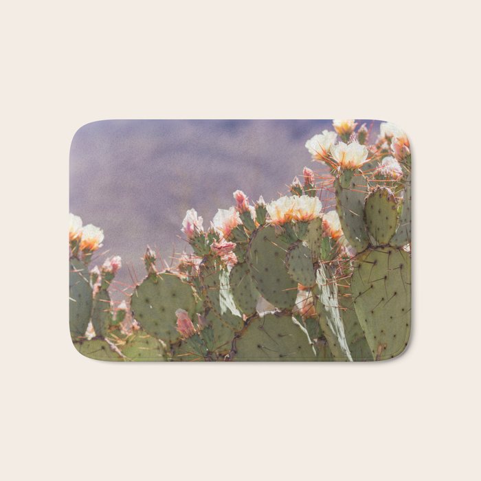 Prickly Pear Blooms I Bath Mat Gallery Image 1