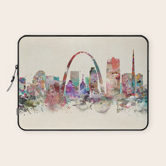 St.louis missouri skyline Laptop Sleeve Gallery Image 1