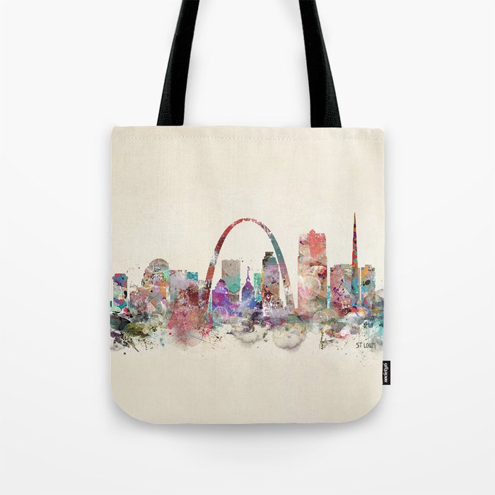 St.louis missouri skyline Tote Bag Gallery Image 1