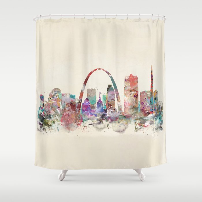 St.louis missouri skyline Shower Curtain Gallery Image 1