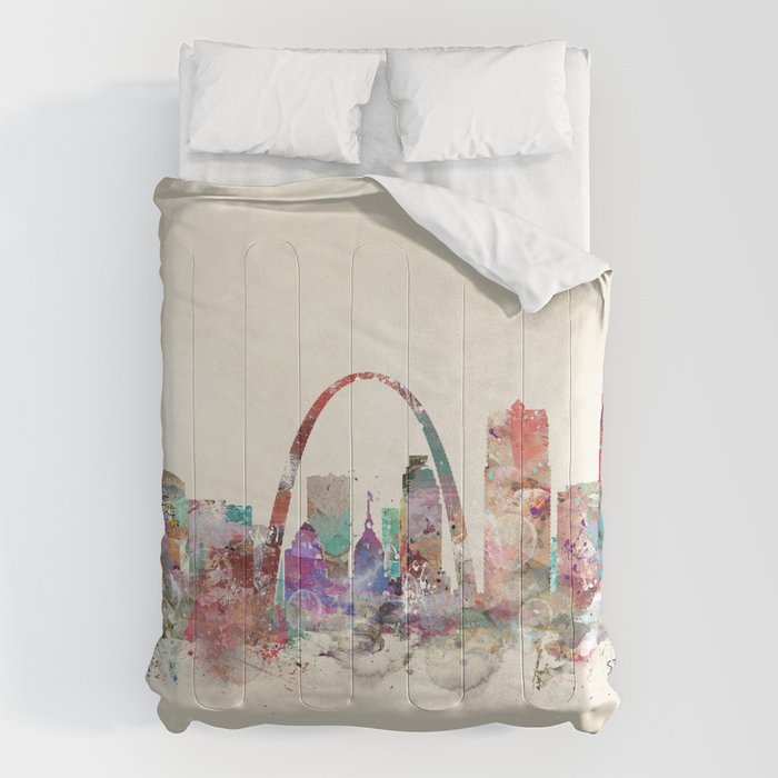 St.louis missouri skyline Comforter Gallery Image 6