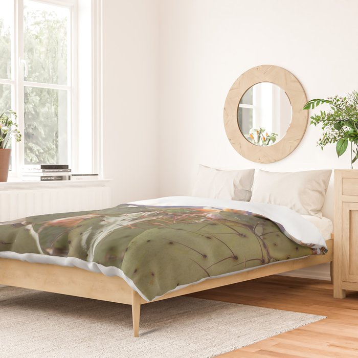 Prickly Pear Blooms I Duvet Cover Gallery Image 2