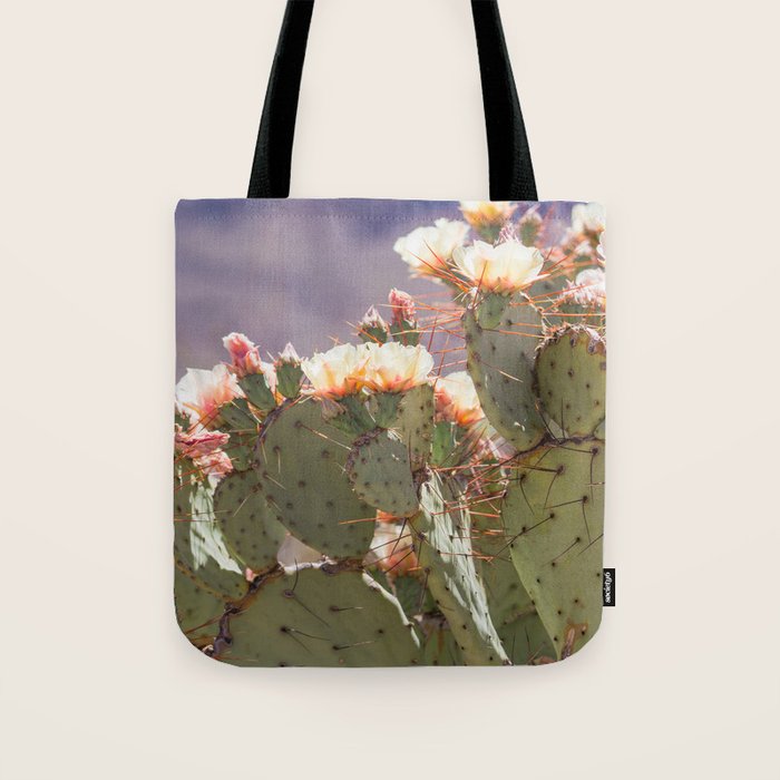 Prickly Pear Blooms I Tote Bag Gallery Image 1