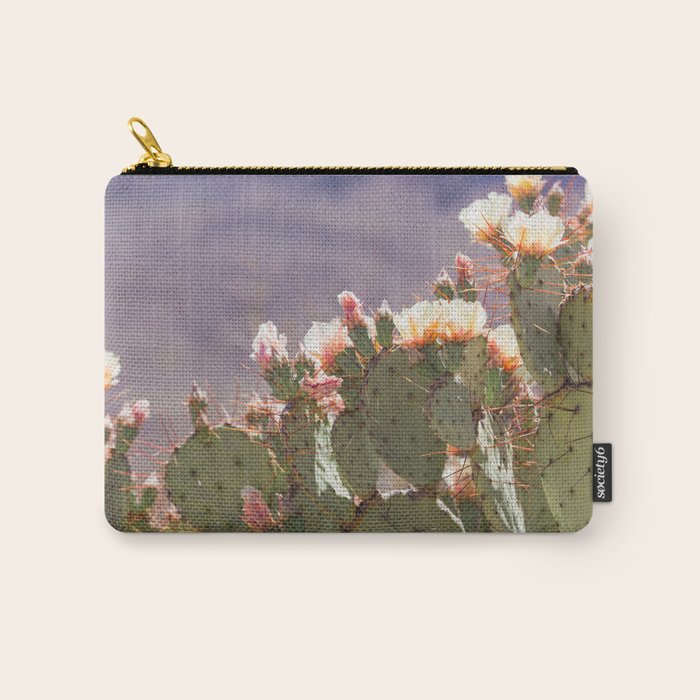 Prickly Pear Blooms I Carry All Pouch Gallery Image 1