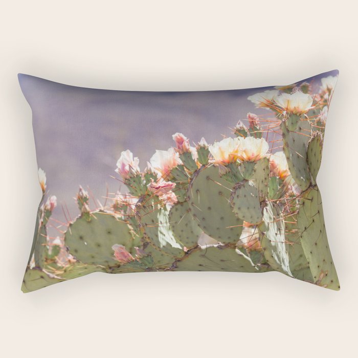 Prickly Pear Blooms I Rectangular Pillow Gallery Image 1