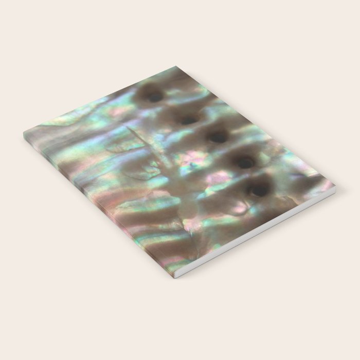 Shimmery Greenish Pink Abalone Mother of Pearl Notebook Gallery Image 2