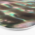 Shimmery Greenish Pink Abalone Mother of Pearl Bath Mat Gallery Image 3